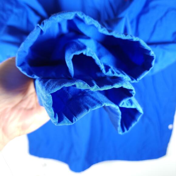 THE NORTH FACE Men's EXTREME XC Vtg Sz M Blue Lightweight Hooded Anorak Jacket - Picture 4 of 13